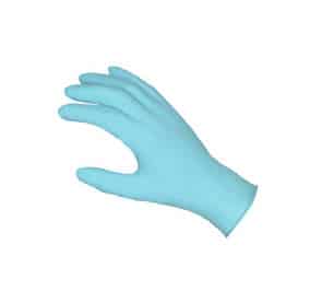 Blue food service grade gloves