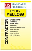Yellow spray paint